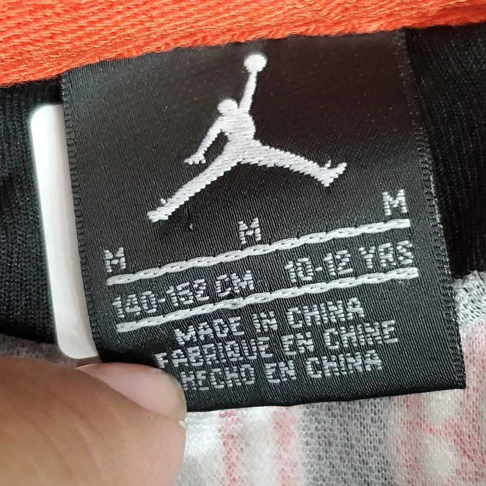 Jordan Boys Jersey M Black Air Jordan #23 Basketball Logo Mesh Sleeveless